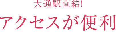 大通駅直結！アクセスが便利