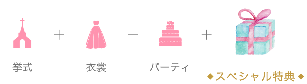 結婚式のおすすめプランをラインナップ！！